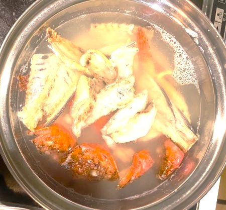 オニカサゴとウッカリカサゴのしゃぶしゃぶ写真画像