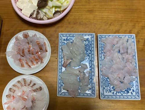 オニカサゴウッカリカサゴのしゃぶしゃぶ写真画像