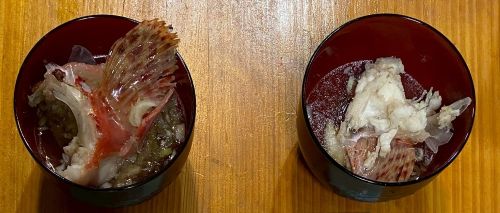 オニカサゴのあら汁写真画像